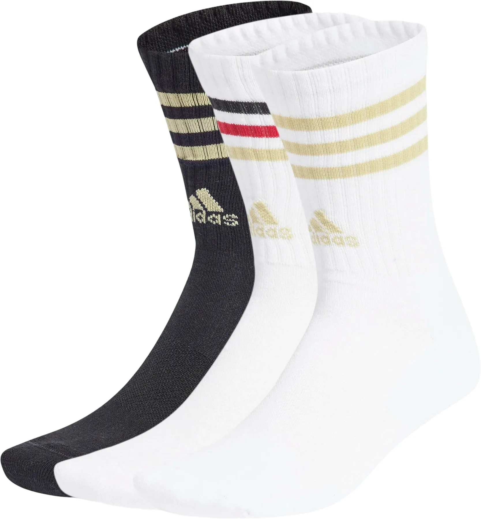 3-Stripe C Spw Crew 3 Pairs Sock - Unisex|-|Chaussettes à 3 bandes C Spw Crew 3 paires - Unisexe