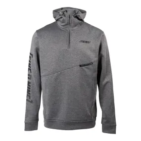 509  Charcoal Heather Mens Sector Quarter-Zip Hoodie Hoody Sweatshirt Sweater