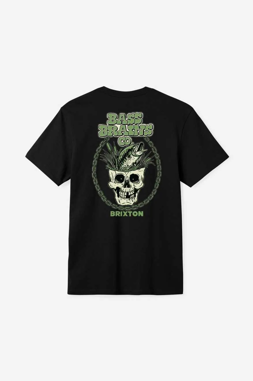 Bass Brains Skull S/S Standard T-Shirt - Black