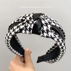 Big Houndstooth Headband