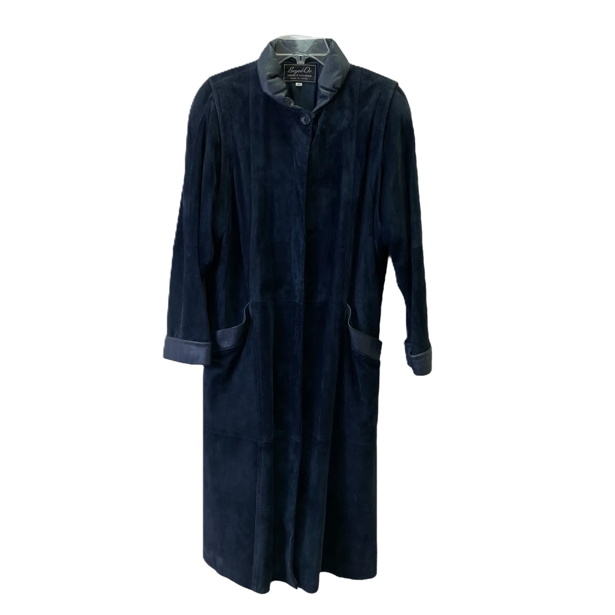 Blue Coat Leather By Beged or, Size: M