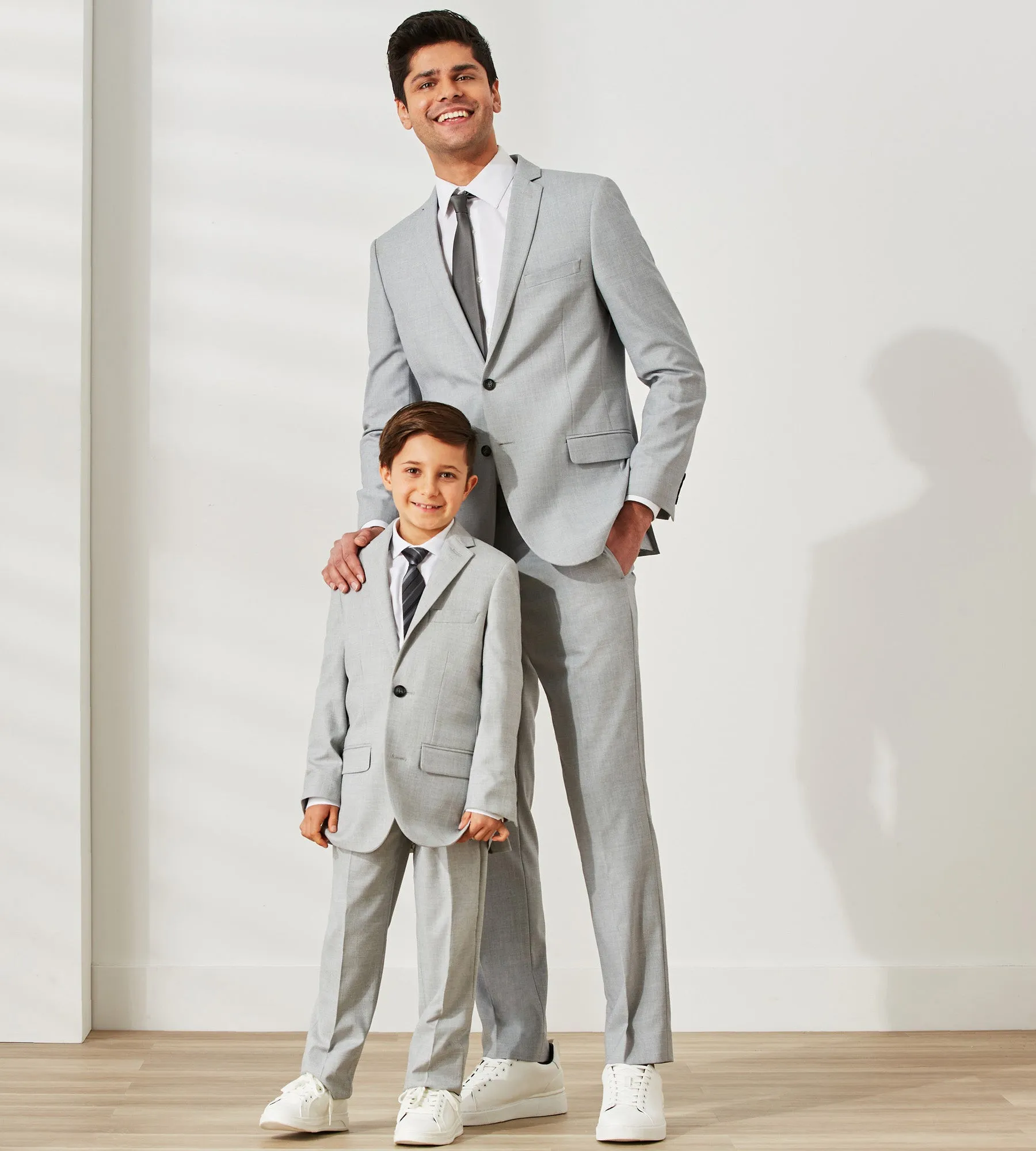 Boys Solid Suit Jacket