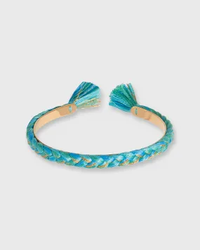 Copacabana Thin Braided Bangle in Ocean