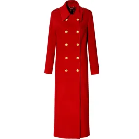 DOUBLE BREASTED COAT "NASTASIA" IN RED