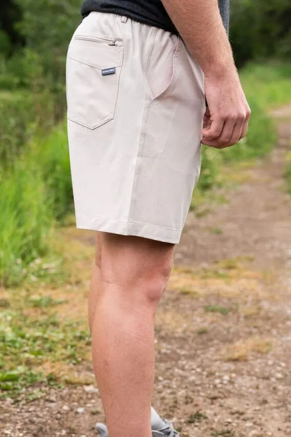 Everyday Short - Light Khaki - American Flag Pocket