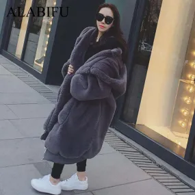 Faux Fur Coat alabifu