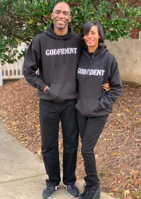 GODFIDENT Hoodie - Black and White