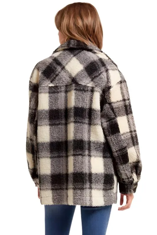 Last Chance! Plaid Teddy Sherpa