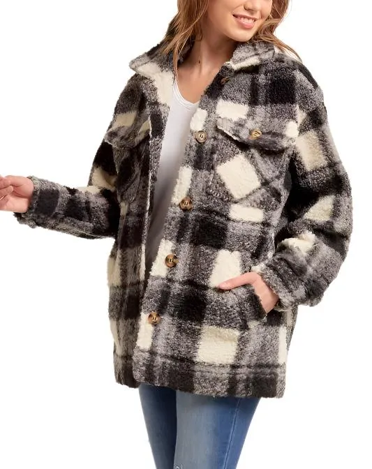 Last Chance! Plaid Teddy Sherpa