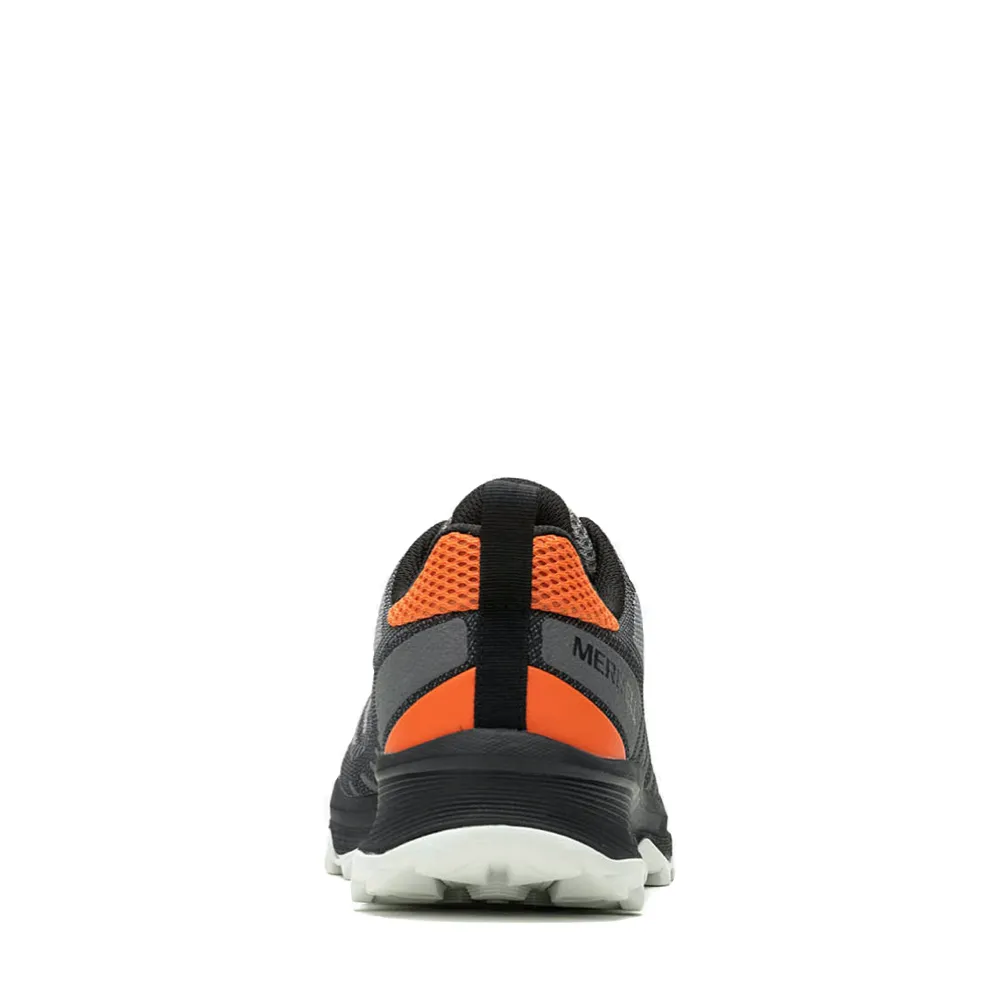 Merrell Men's Speed Eco Hiking Sneaker in Charcoal/Tangerine