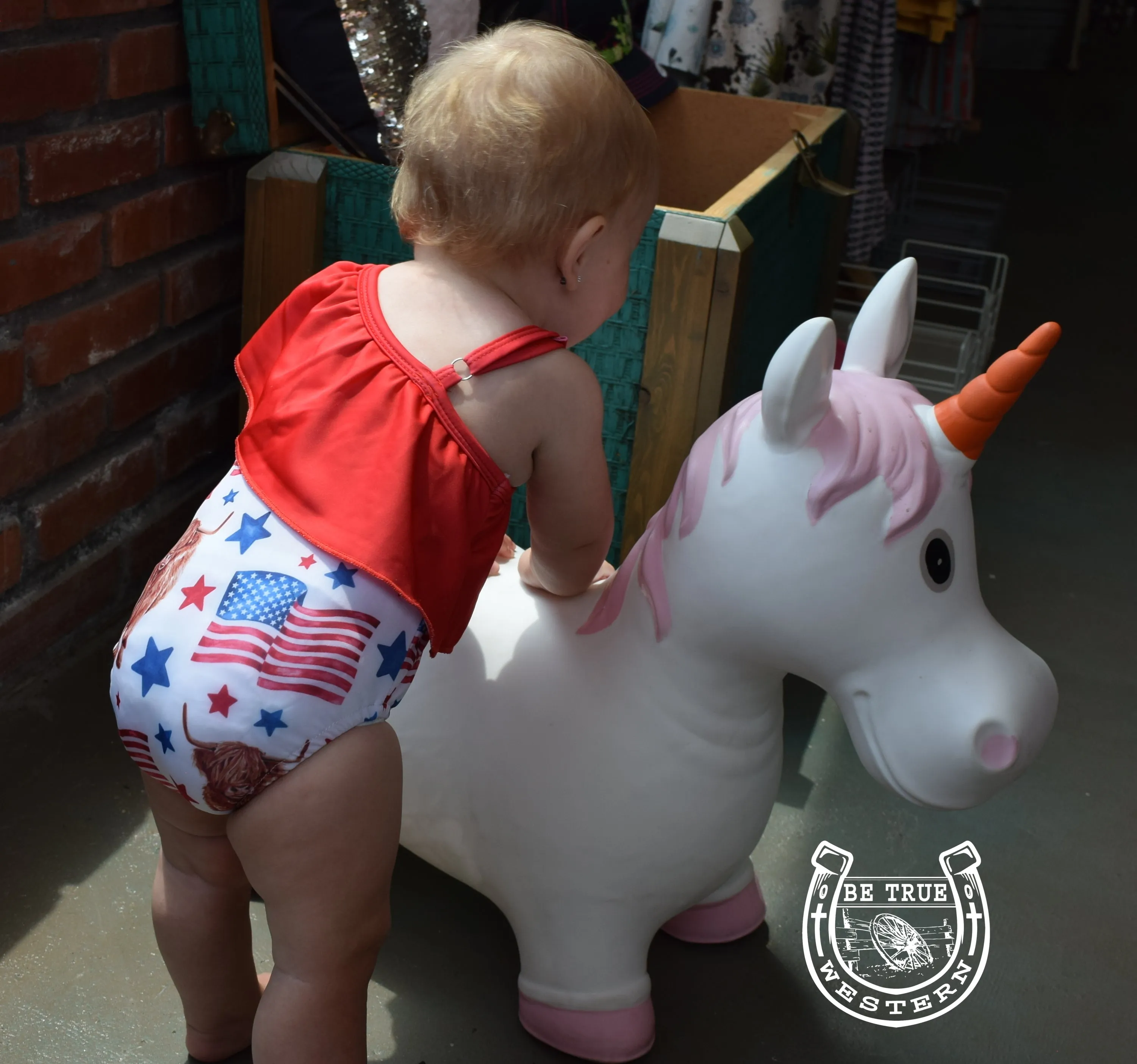 National Flag Cow Swim Suit